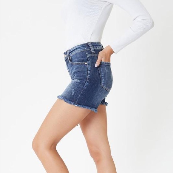 KanCan Denim Frayed Shorts - Picture 5 of 9